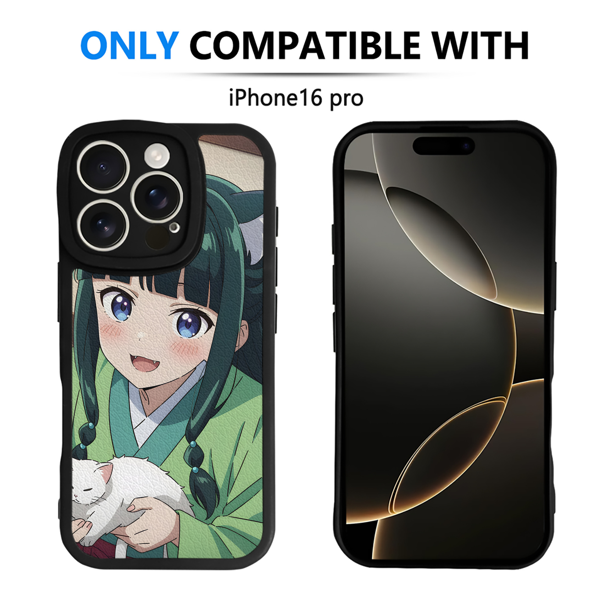 （画像用） 薬屋のひとりごと The Apothecary Diaries 【iPhone 16シリーズ対応】シリコンスマホケース（レザー調） 材質：シリコン